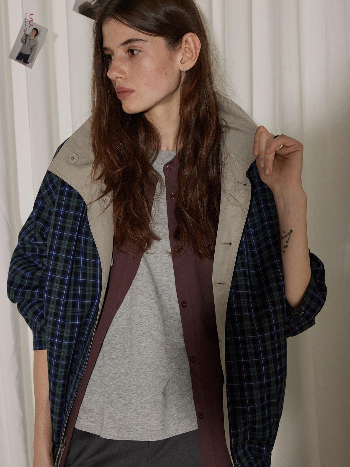 Lofi choose Breathable Cotton Loose Fit Lapel Collar Button Long Sleeve Office Women Shirts