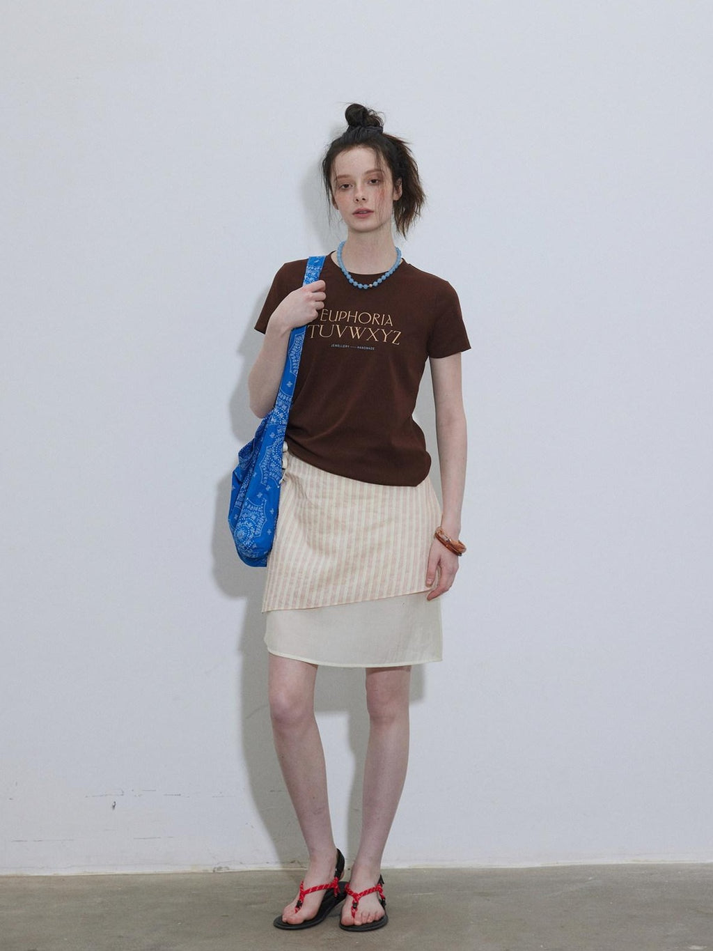 Lofi choose High Waist Flattering A Line Loose Fit Office Casual Pink Midi Skirts