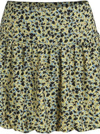 fano Lined Printed Bubble Silhouette Polyester Loose Korean Commuter Mini Skirts