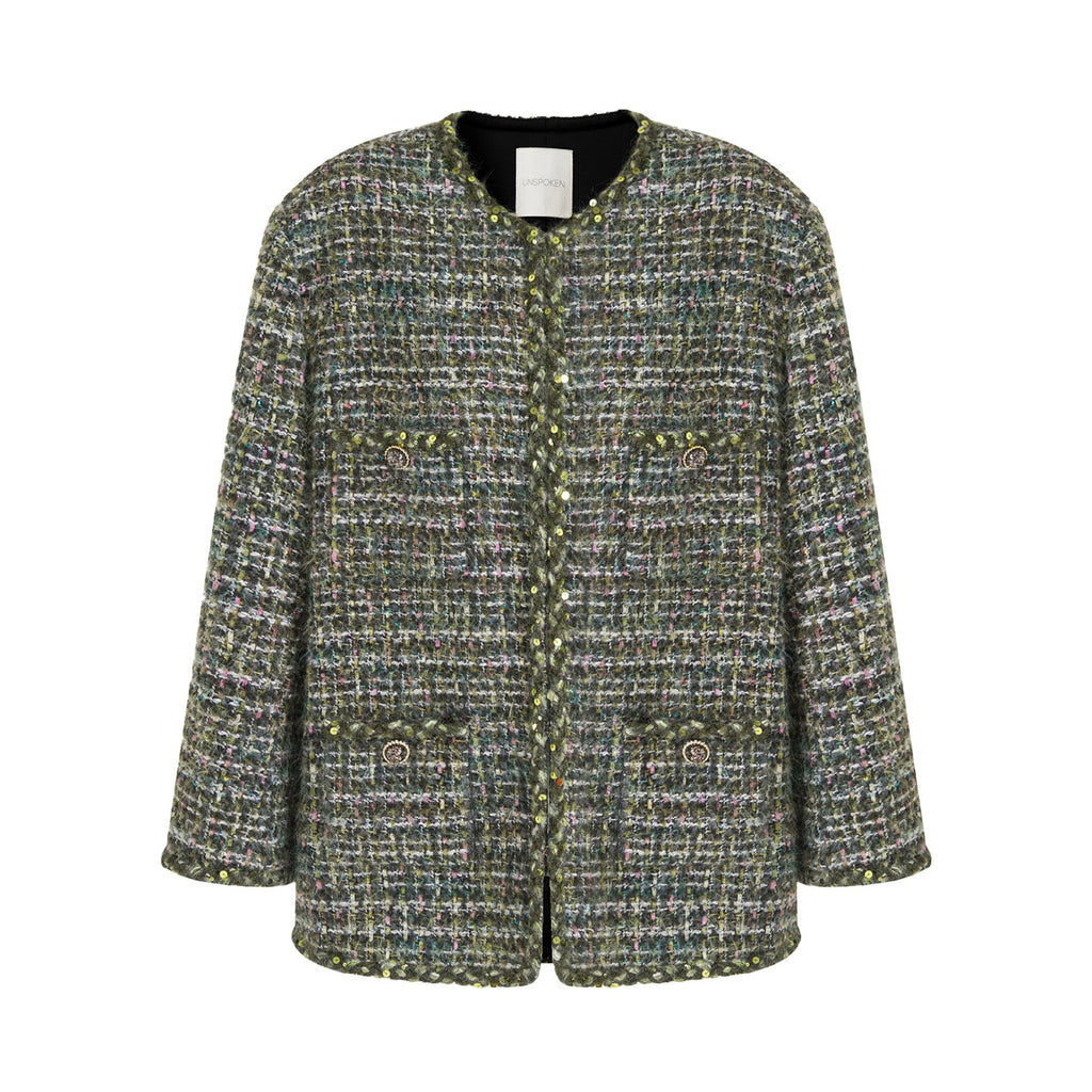 unspoken_Lambswool_Blend_Structured_Commuter_Round_Neck_Relaxed_Green_Wool_Coats_MISSTT