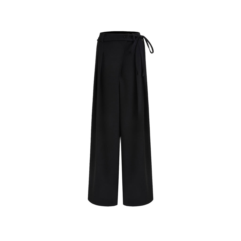 unspoken_High_Waist_Tie_Detail_Minimalist_Breathable_Office_Black_Polyester_Wide_Leg_Pants_MISSTT