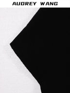 audreyyang Soft Acrylic Wool Blend Decorative Long Knitted European Women Black Scarves