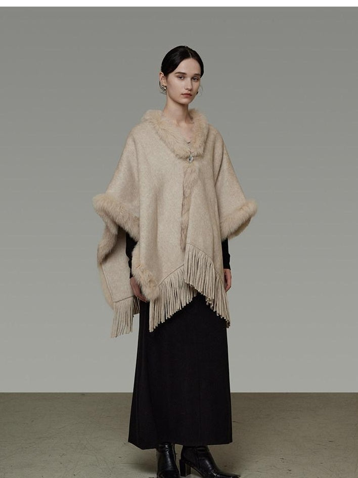 unspoken Pure Wool V-neck Hidden Button Oversized Apricot Minimal Work Knitwear Cardigans