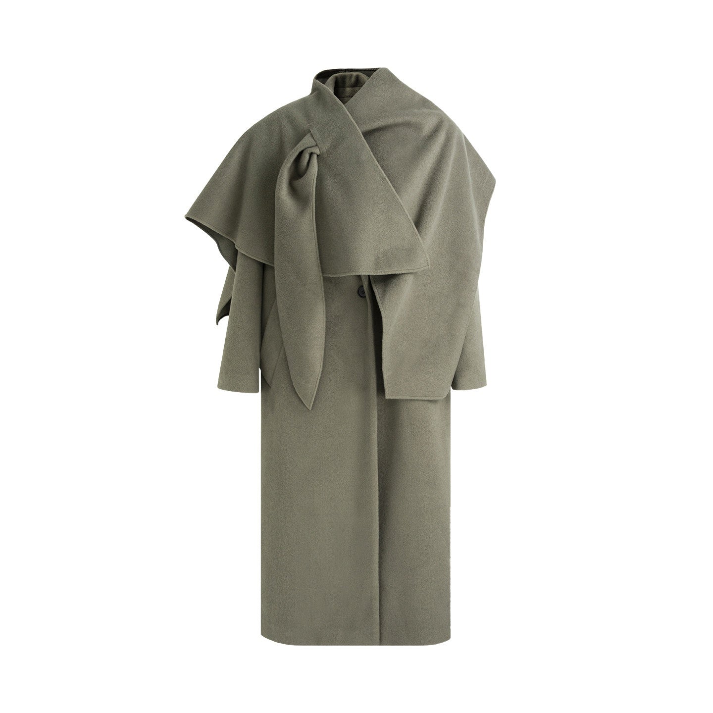 unspoken_Sculpted_3D_Tailoring_Relaxed_Minimal_Commuter_Office_Dark_Green_Wool_Coats_MISSTT
