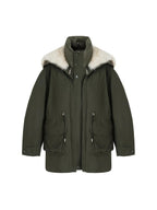 unspoken 90% White Duck Down Warm Midlength Stand Collar Women Army Green Down Jackets