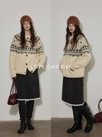 Lofi choose High Waist Office Ready Solid Panel Straight Loose Fit Women Midi Skirts