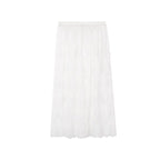 audreyyang Lace Trim Cotton Loose Aline Skirt Short Sleeve Casual Women Top & Skirt Sets