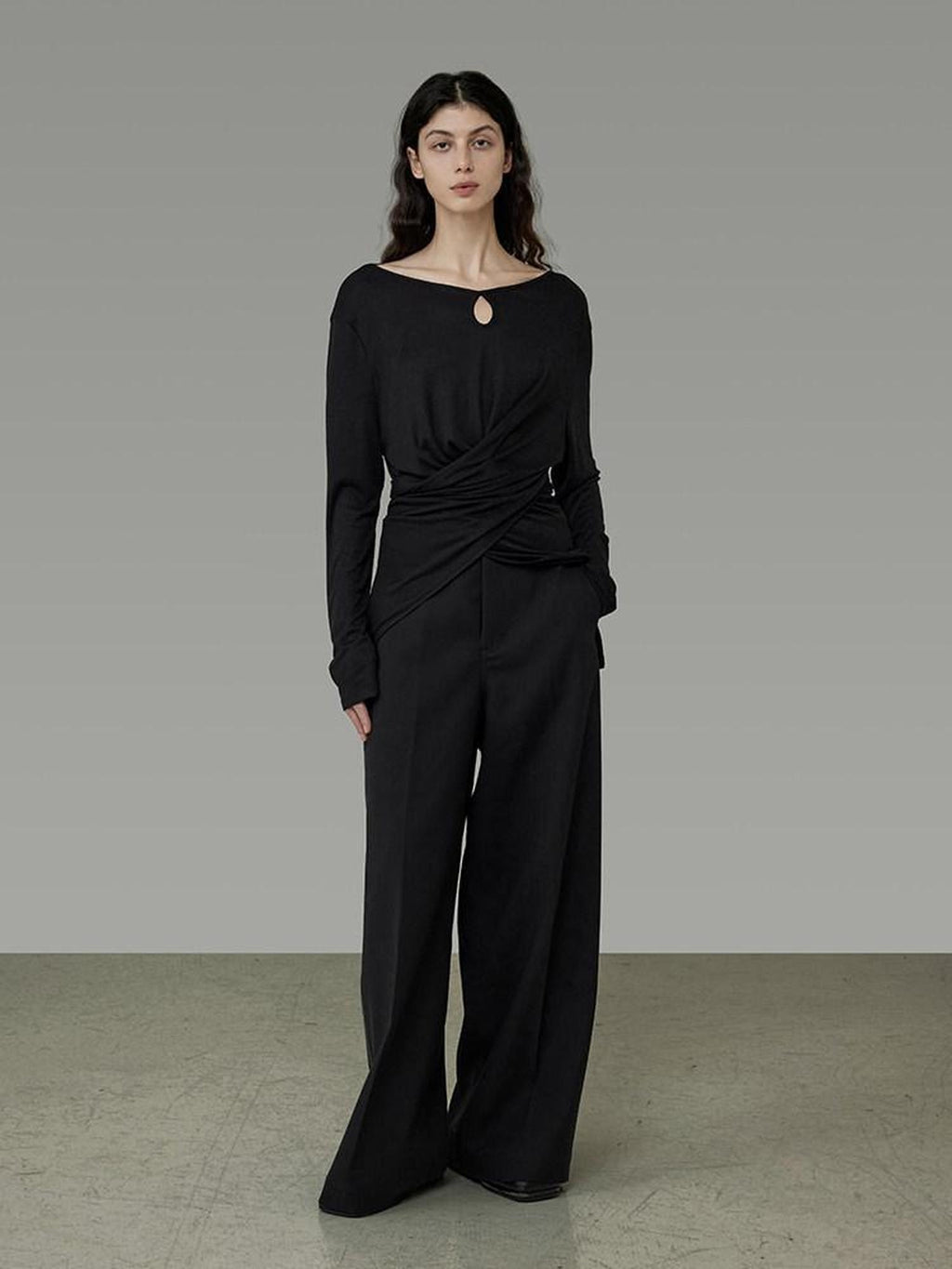 unspoken Soft Stretch Slim Fit Minimal Commuter Knit Pullover For Women Black Sweaters
