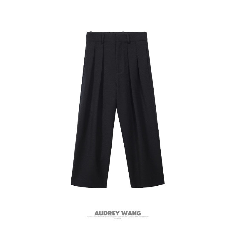 audreyyang_Elegant_Loose_Fit_Sash_Double_Breasted_Notch_Lapel_Black_Polyester_Blazers_MISSTT