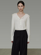 unspoken Breathable Skin Friendly Minimal Slim Fit Button Women Office Knitwear Cardigans