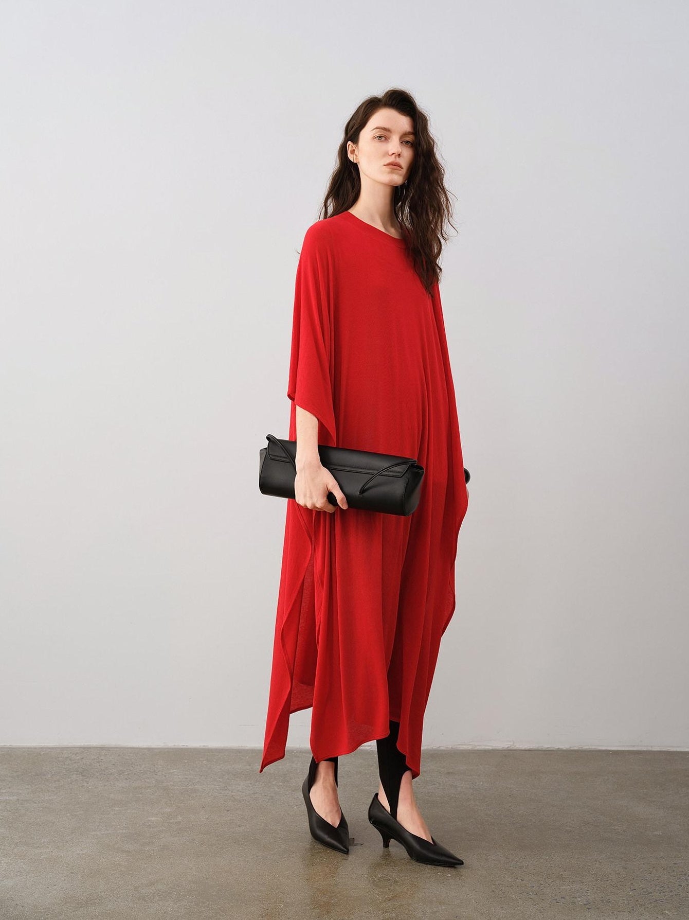 audreyyang Lyocell Wool Blend Loose Sleeveless Pullover Stirrup Leggings Top & Pants Sets