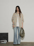 Lofi choose Versatile Layering Commuter Loose Fit Crew Neck Women White Tank Tops