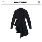 audreyyang_Vintage_Loose_Square_Neck_Long_Sleeve_Midi_Cardigan_Black_Polyester_Blouses_MISSTT