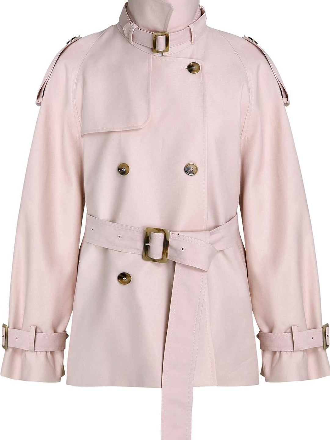 fano Double Breasted Mid Length Loose Fit Korean Commuter Women Classic Trench Coats