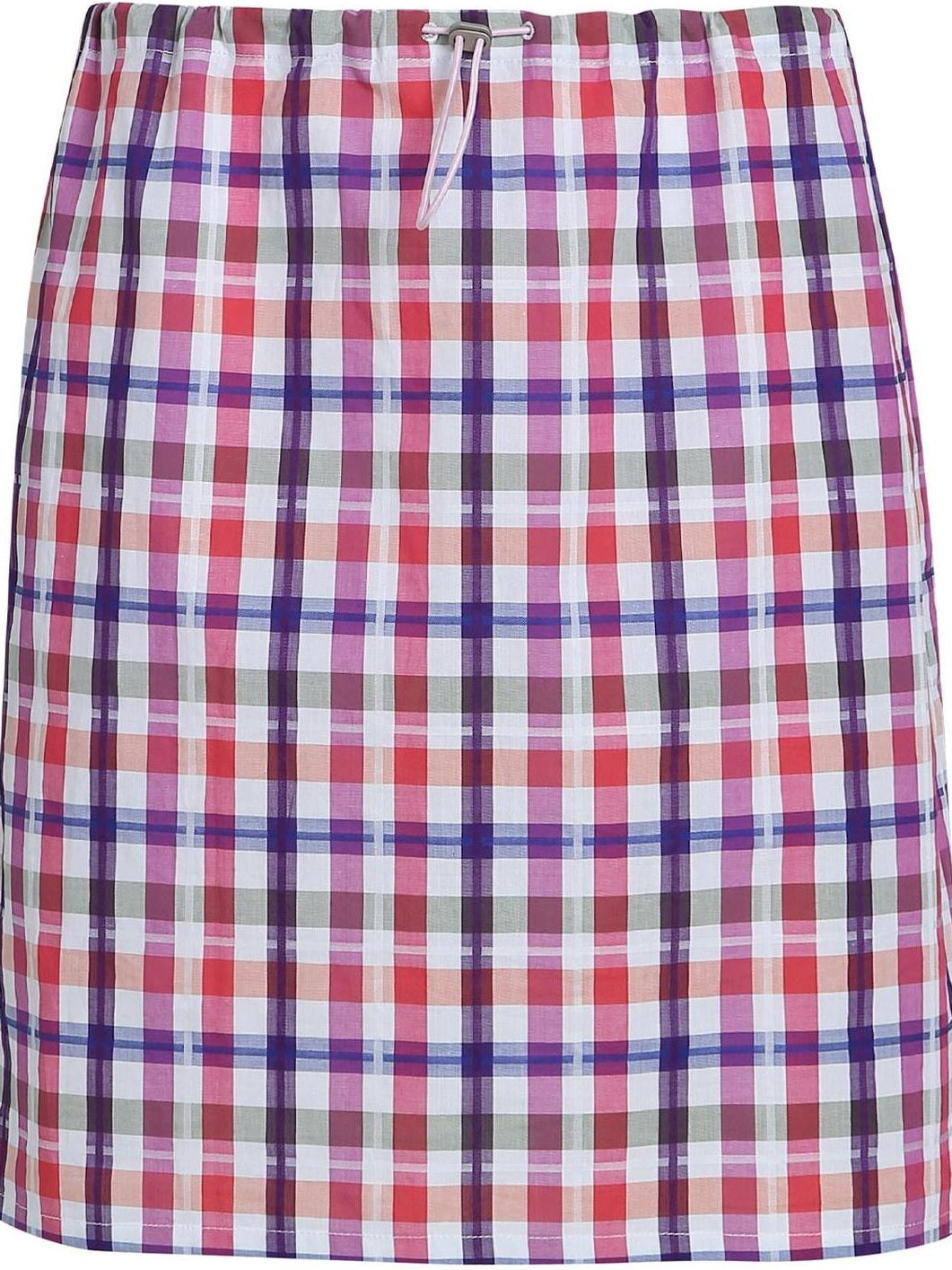fano Rainbow Plaid Stretch Oversized H Silhouette High Waist Women Tube Tops
