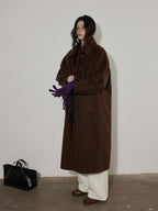 Lofi choose High Waist Casual Zipper Fly Cotton Blend Women Beige Brown Wide Leg Pants