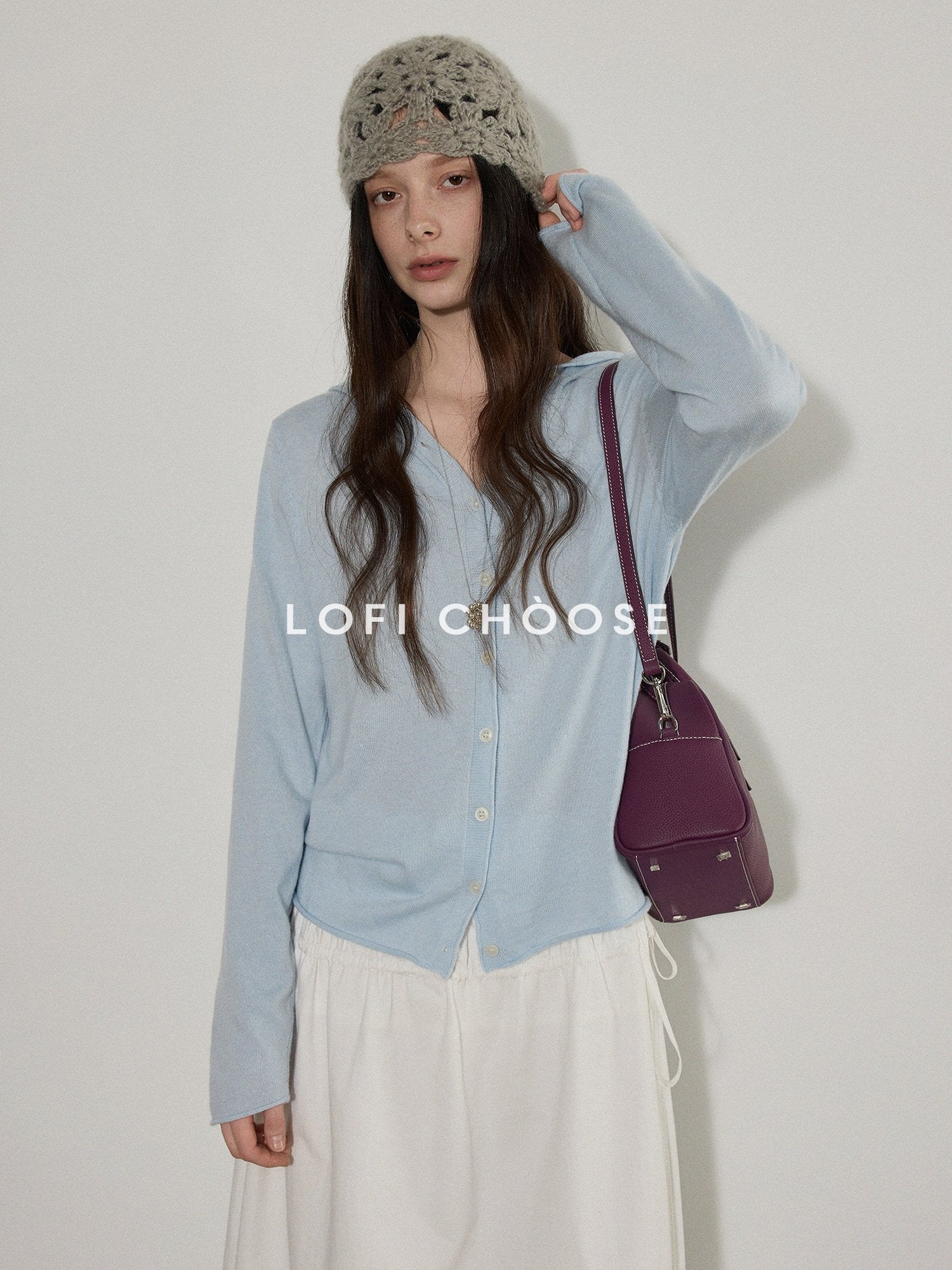 Lofi choose High Waist Bow A Line Cotton Commuter Loose Fit Women Tie Elegant Midi Skirts