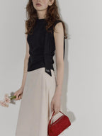 Lofi choose High Waist Flattering Wide A Line Loose Workwear Pink Full Circle Midi Skirts