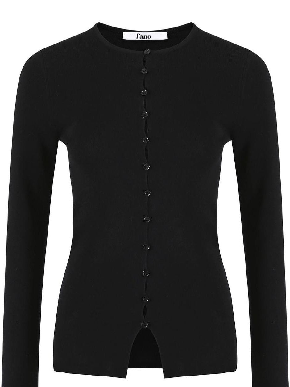 fano Office Ready Korean Slim V-neck Button Longsleeve Women Polyester Cardigans