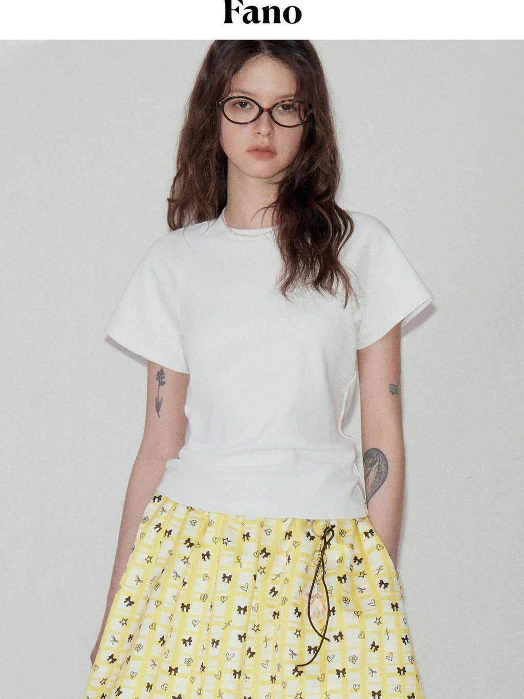 fano Soft Cotton Korean Slim Crew Neck Short Sleeve Women Crop Tee Basic Crop Tops