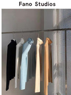 fano Commuter Turtleneck Slim Fit Women Acrylic Knit Solid Sweaters