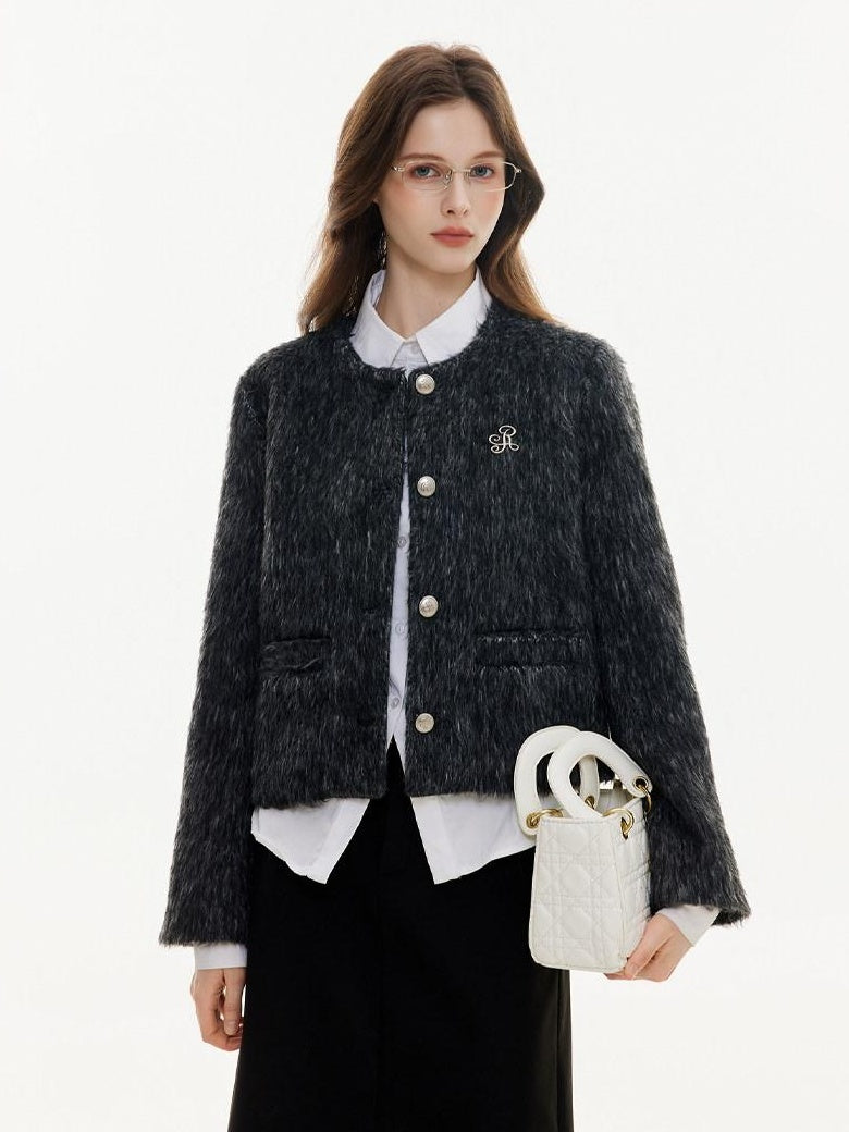 ikyou Wrinkle Resistant 3D Embellished Korean Straight Fit Workwear Cropped Jackets