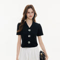 ikyou_Soft_Stretch_Cotton_V-neck_Slim_3D_Commuter_Women_T_Shirt_Basic_Crop_Tops_MISSTT