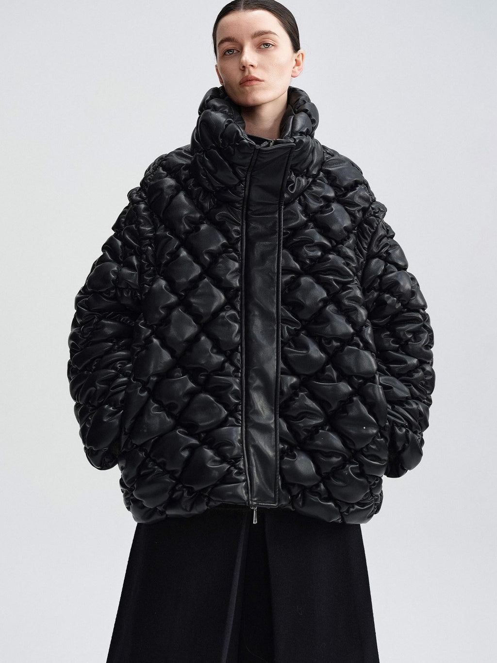 audreyyang 90 Percent Duck Down Thick Warm Casual Diamond Quilted Women Zipper Down Jackets