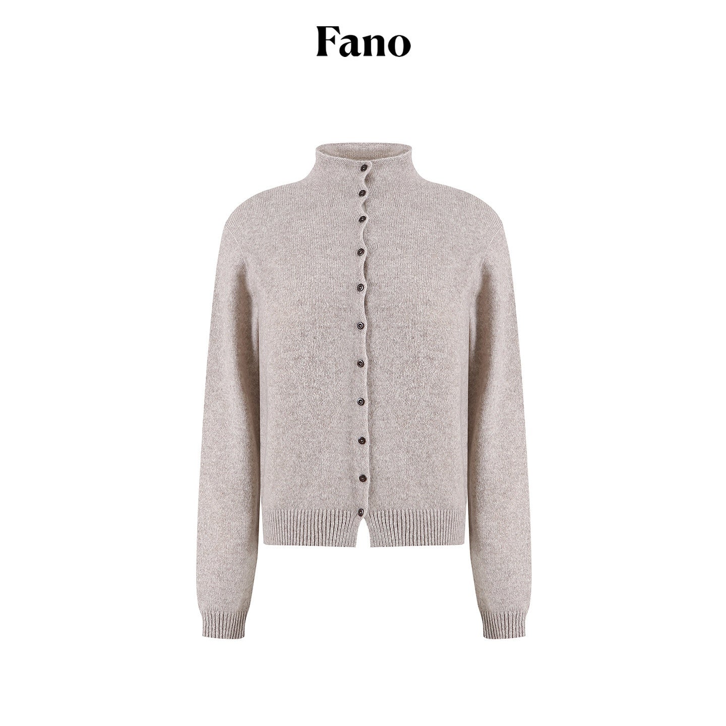 fano_Wool_Cashmere_Blend_Warm_High_Neck_Loose_Fit_Women_Button_Solid_Cardigans_MISSTT