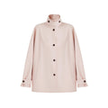 fano_Peach_Pink_Cotton_Lined_Korean_Loose_Short_Single_Breasted_Women_Trench_Coats_MISSTT