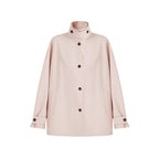 fano_Peach_Pink_Cotton_Lined_Korean_Loose_Short_Single_Breasted_Women_Trench_Coats_MISSTT