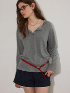 Lofi choose Cotton Blend Relaxed Raglan Commuter Women Pink Moss Gray Long Sleeve T-Shirts
