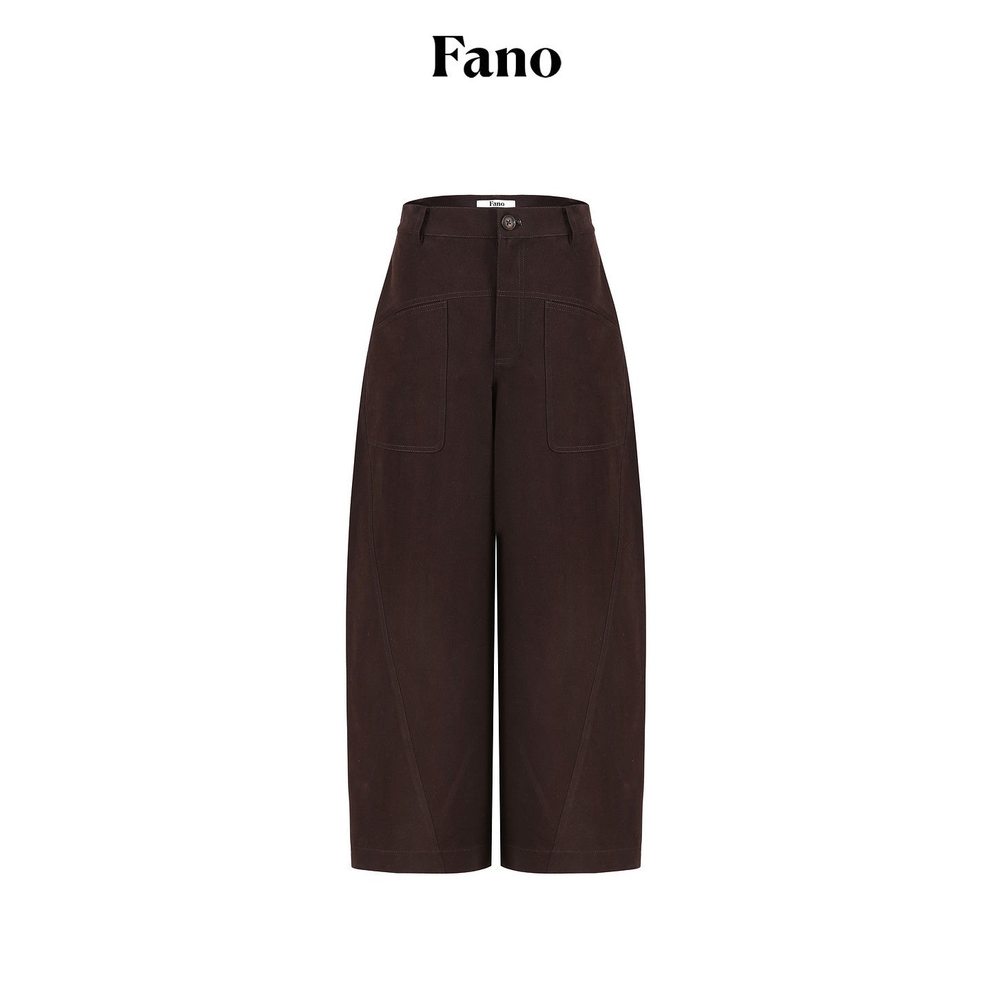 fano_High_Waist_Cotton_Warm_Minimal_Commuter_Pocket_Button_Women_Brown_Wide_Leg_Pants_MISSTT