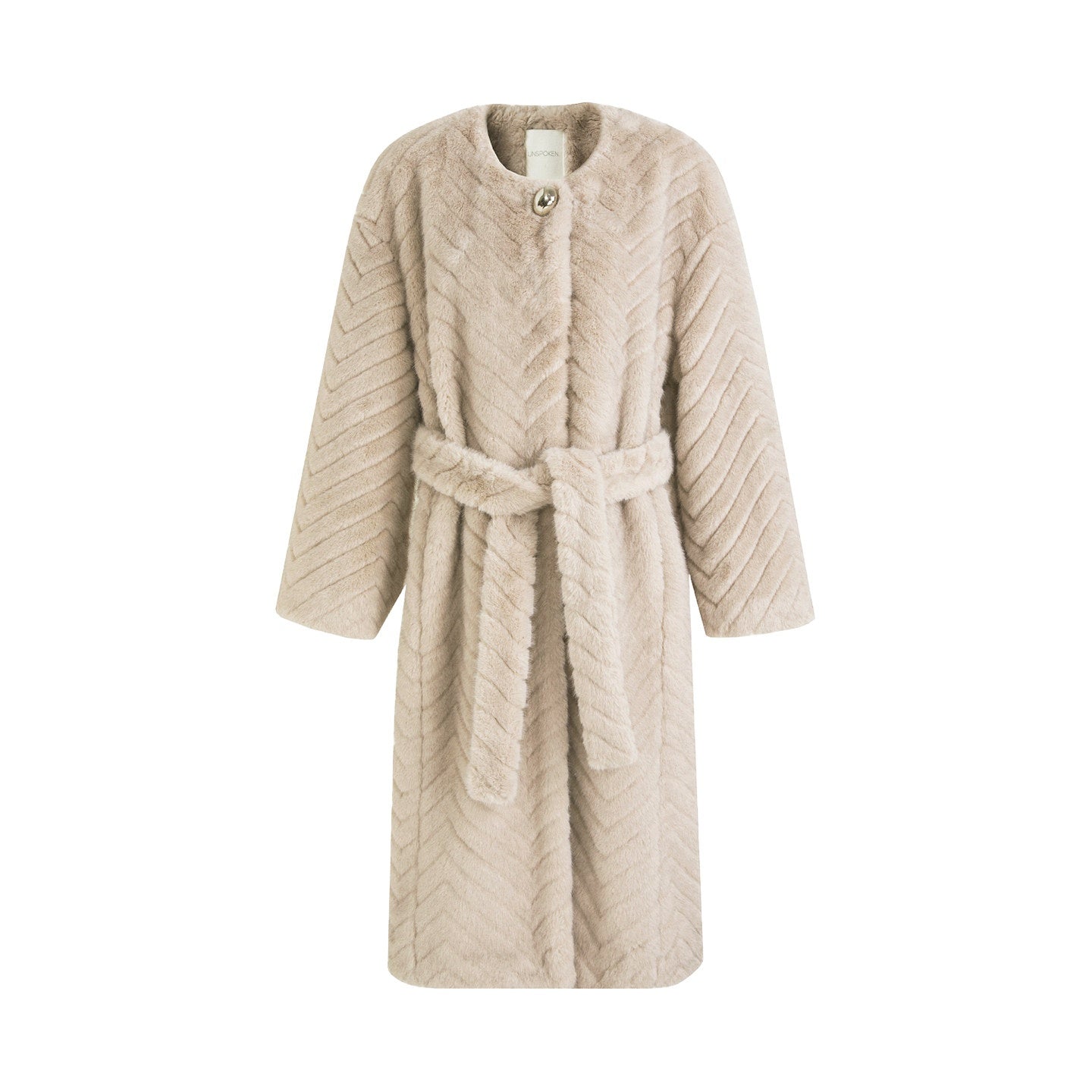 unspoken_Warm_Thick_Beige_Loose_Fit_Collarless_Mid_Length_Commuter_Women_Long_Coats_MISSTT