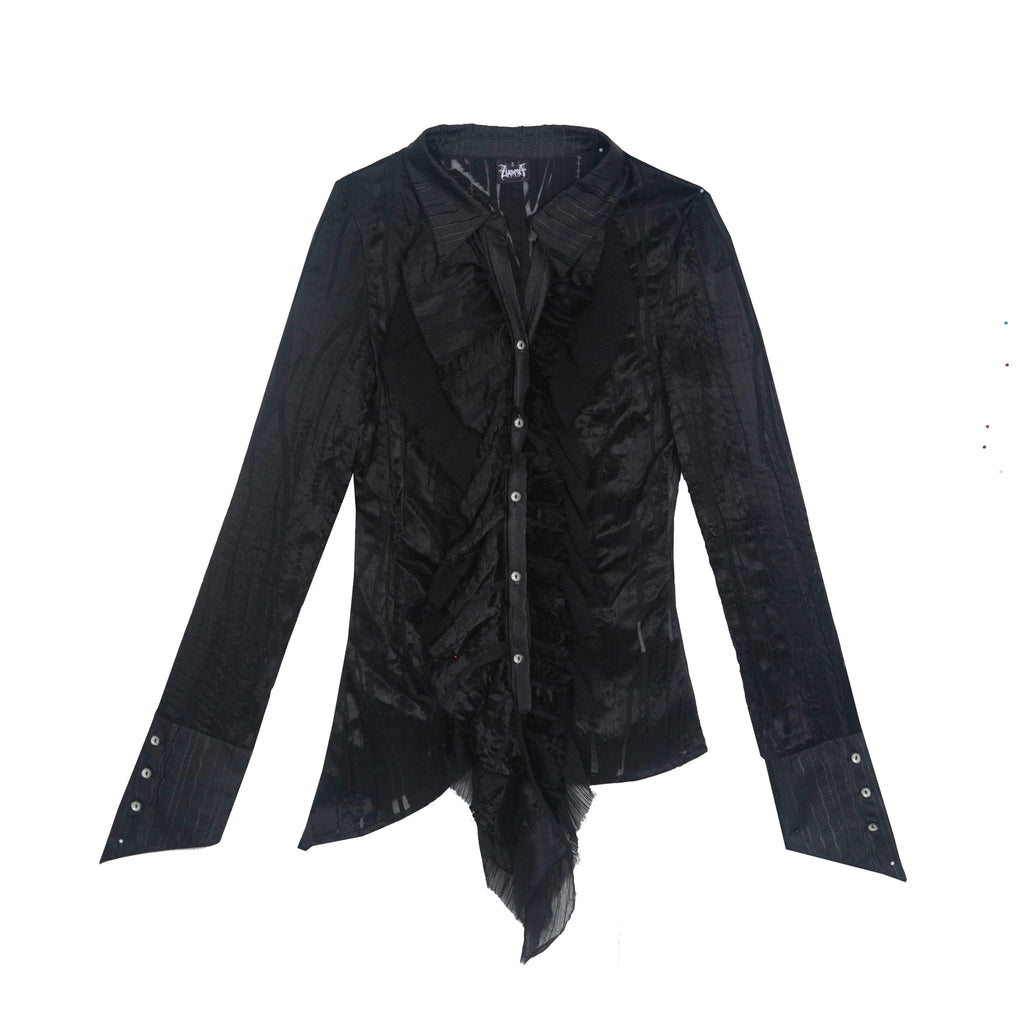 ARIADNAw_Gothic_Two_Tone_Ruffled_Asymmetric_Button_Front_Long_Sleeve_Women's_Blouses_956663790275_MISSTT