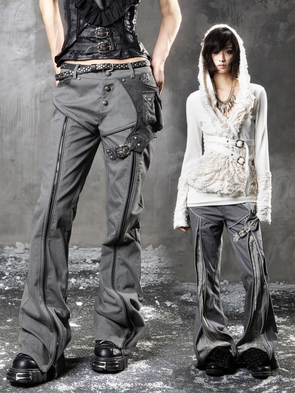 ARIADNAw Millennium Low Waist Straight Leg Multiway Women's Flare Pants