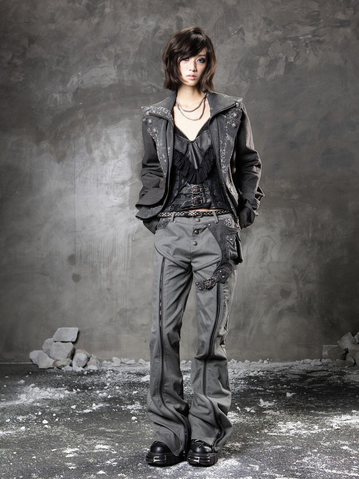 ARIADNAw Millennium Low Waist Straight Leg Multiway Women's Flare Pants