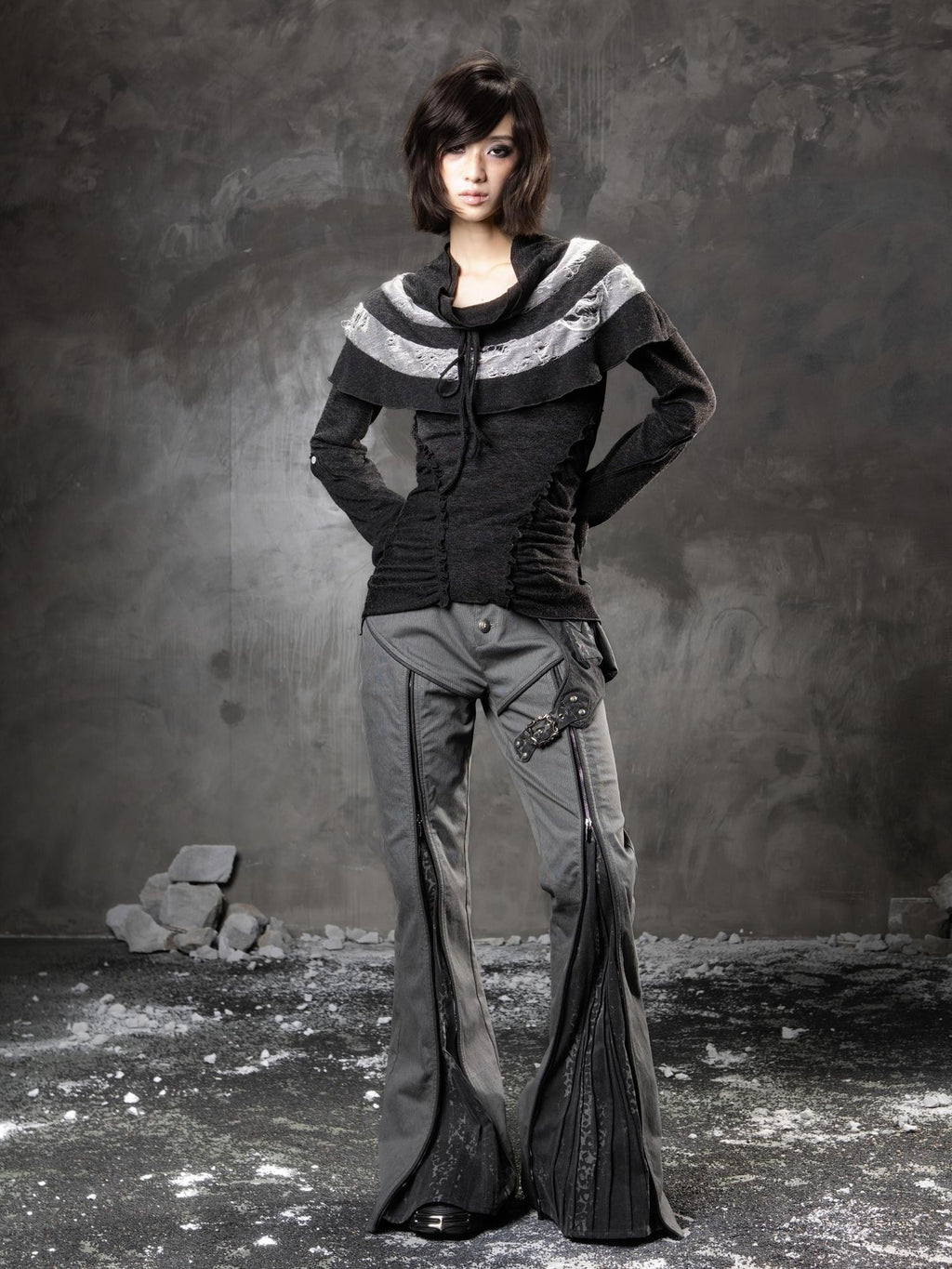 ARIADNAw Millennium Low Waist Straight Leg Multiway Women's Flare Pants