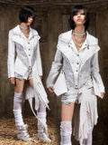 ARIADNAw Punk Gothic Court Style Slim Fit Women's Leather Jackets