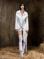 ARIADNAw Punk Gothic Court Style Slim Fit Women's Leather Jackets
