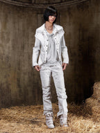 ARIADNAw Punk Gothic Court Style Slim Fit Women's Leather Jackets