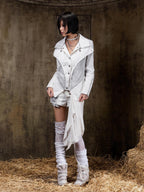ARIADNAw Punk Gothic Court Style Slim Fit Women's Leather Jackets