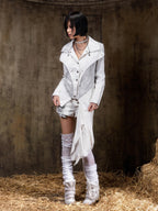 ARIADNAw Punk Gothic Court Style Slim Fit Women's Leather Jackets