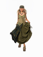 Arielink Asymmetric Hem Vintage Crochet V-neck Women's Lace Camisoles
