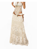 Arielink Asymmetrical Cutout Tassel Backless Tie Vintage Women's Knit Camisoles