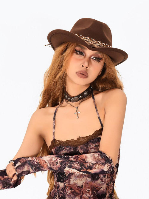 Arielink Black Rose Wolf Fang Punk Multilayer Women's Liquid Metal Heavy Chain Necklaces