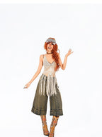 Arielink Boho Tassel Cutout Halter Tie Backless Women's Knit Camisoles