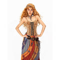 Arielink Camel Distressed Tie Asymmetric Open Back Lettuce Edge Women's Camisoles 911062595763