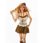 Arielink Fitted Faux Two Piece Lace Splice Backless Women's Mesh Camisoles 963088382161