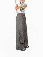 Arielink Graffiti One Shoulder Letter Print Distressed Women's Short Sleeve T-shirts
